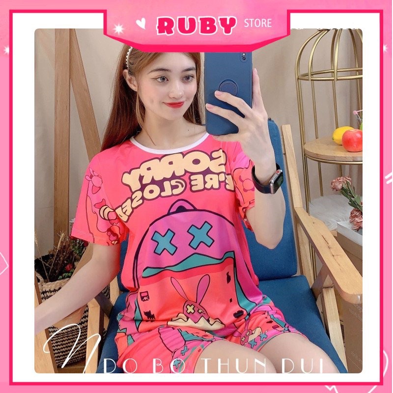 Đồ bộ mặc nhà bé trai bé gái (5KG - 46KG) ❤ Set bộ hoạt hình dễ thương  chất thun mịn mát ❤ DBRBD