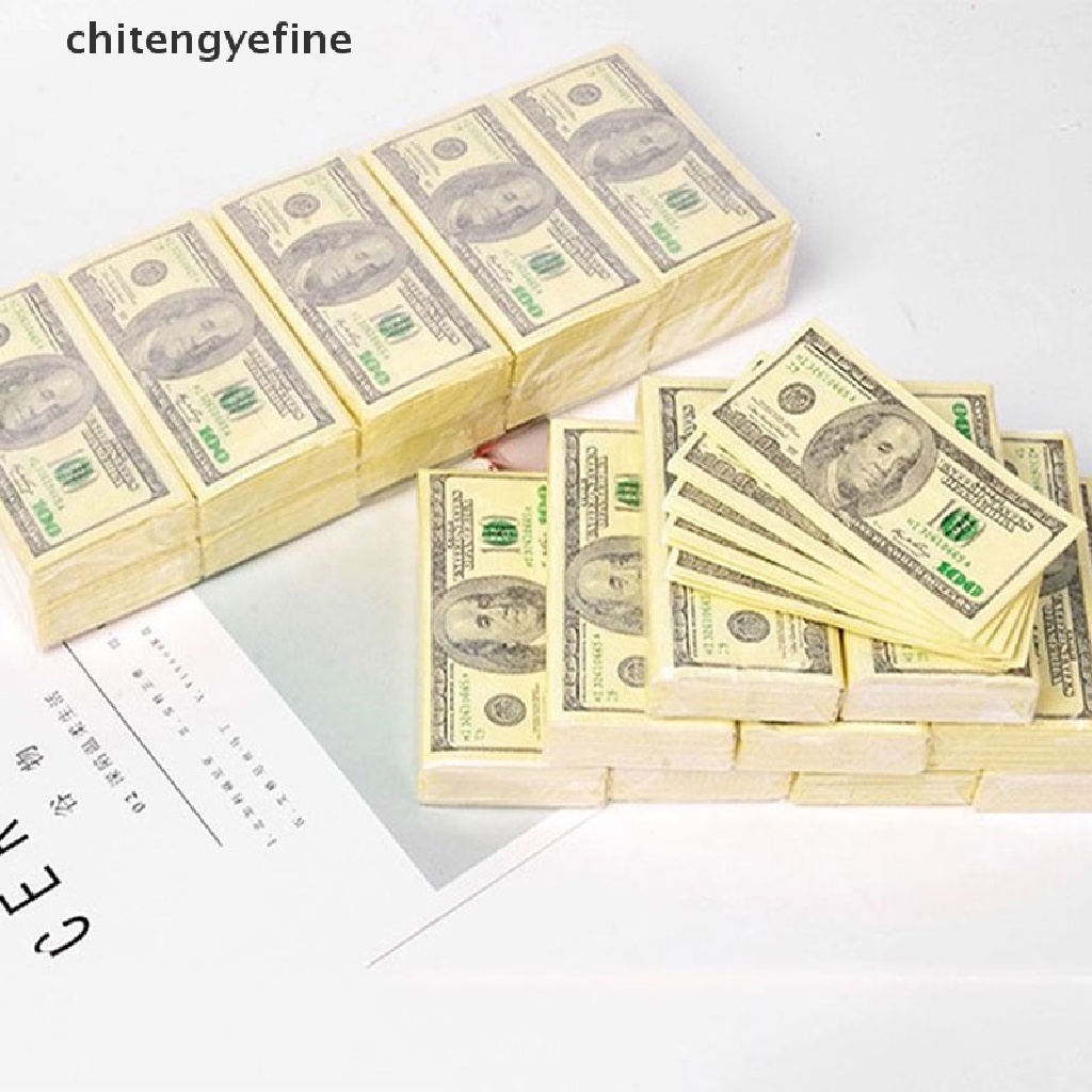 Set 10 tờ khăn ăn hình tờ tiền 100 đô la sáng tạo cho bữa tiệc
