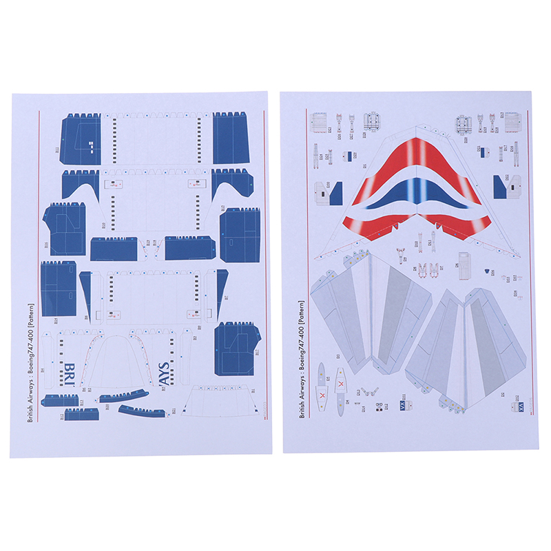 Mô Hình Máy Bay Boeing 747 3d Tỉ Lệ 1: 144