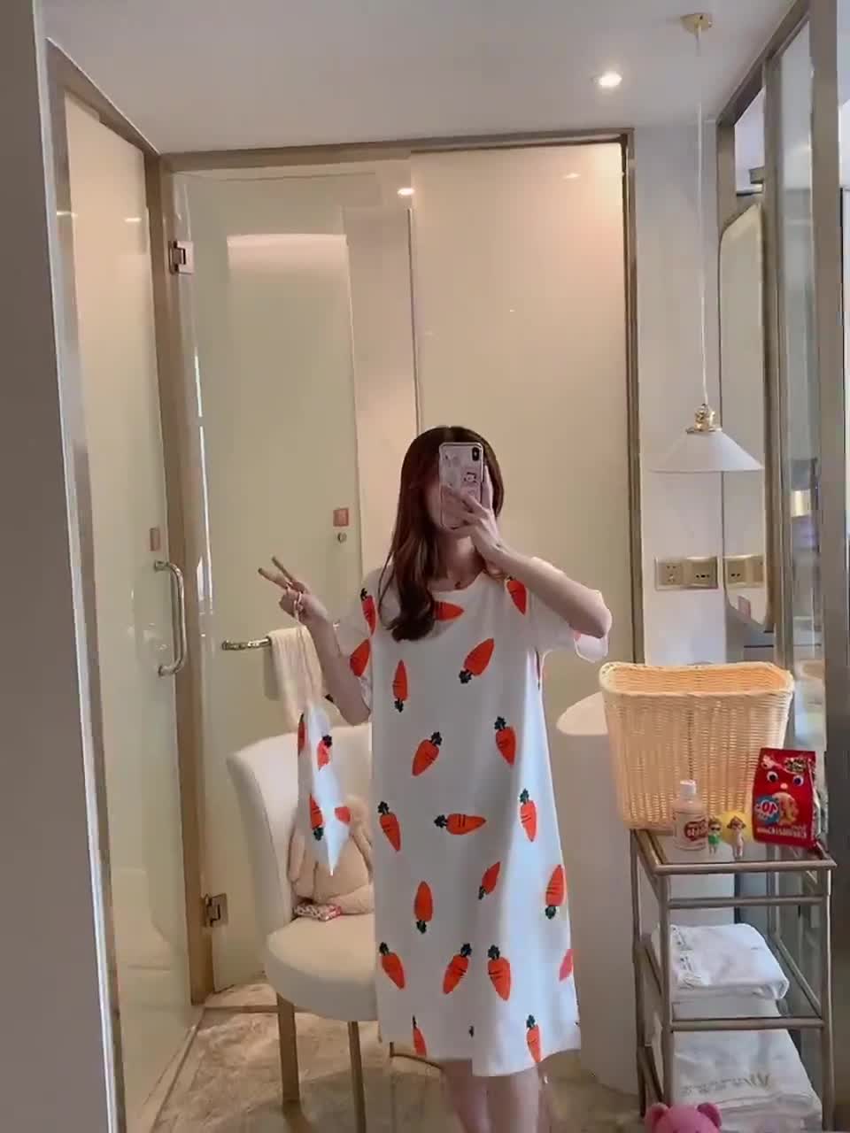 Váy Ngủ Nữ ❤️FREESHIP❤️ Váy Ngủ Sexy dáng rộng mềm mại thoải mái dễ chịu cho nữ mã V01 | BigBuy360 - bigbuy360.vn