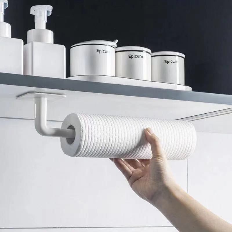 Set 3 Móc Đa Chức Năng Hình Chữ L Gia Dụng Nhà Bếp , Móc Treo Giấy Cuộn