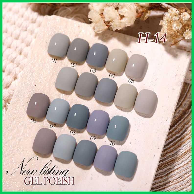 Sơn Móng - Sơn Gel - Angels - Màu Xám Lông Chuột - H14