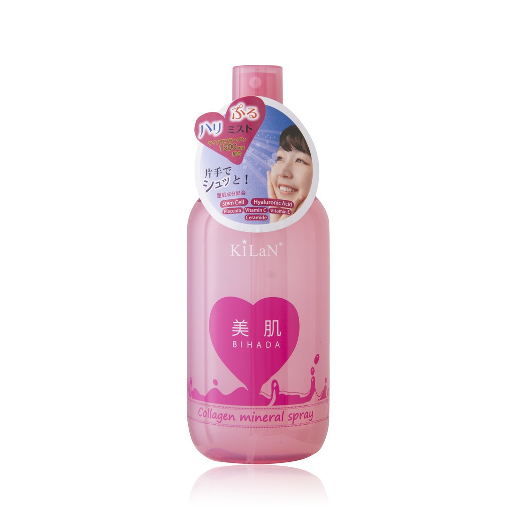 [HÀNG CHÍNH HÃNG] Xịt Khoáng Collagen Trắng Da Cấp Ẩm Nhật Bản Kilan COLLAGEN MINERAL SPRAY – 250ML HAJAKO