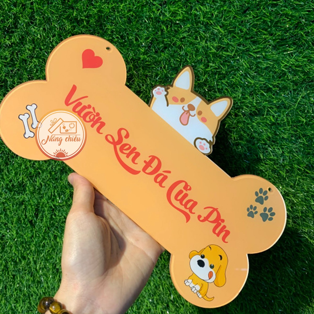 Bảng hiệu mica in thương hiệu shop - Free thiết kế - Mẫu bò sữa đáng yêu