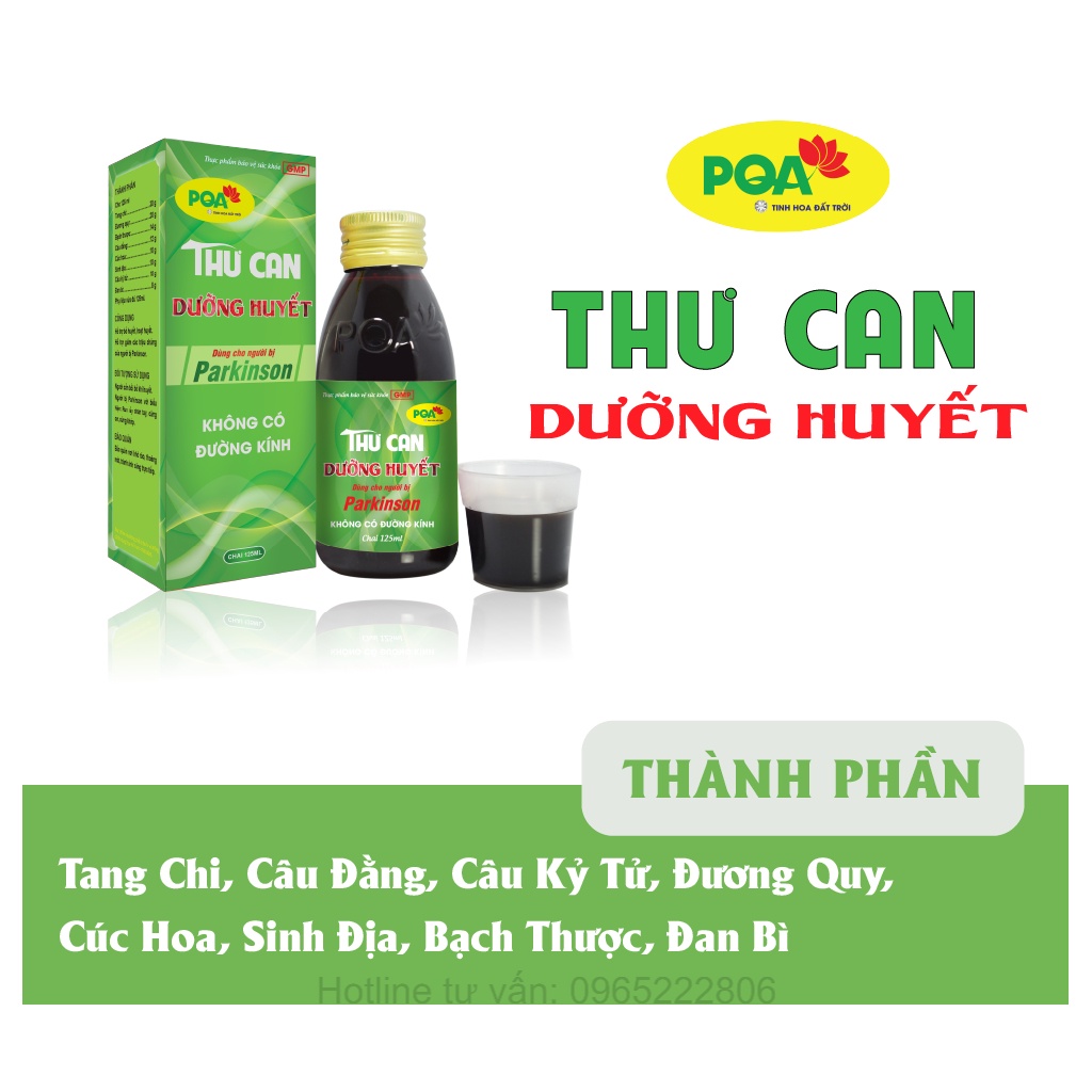 PQA Thư can dưỡng huyết dùng cho người bị parkinson chai 125ml