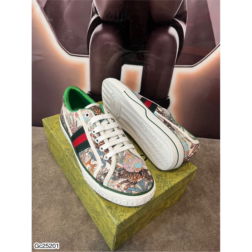 [ Có Video ]Giày GC Nam FOR LOVE Thêu Hình Siêu Chất - Giày GC Nam Thêu Hoạ Tiết Siêu Đẹp