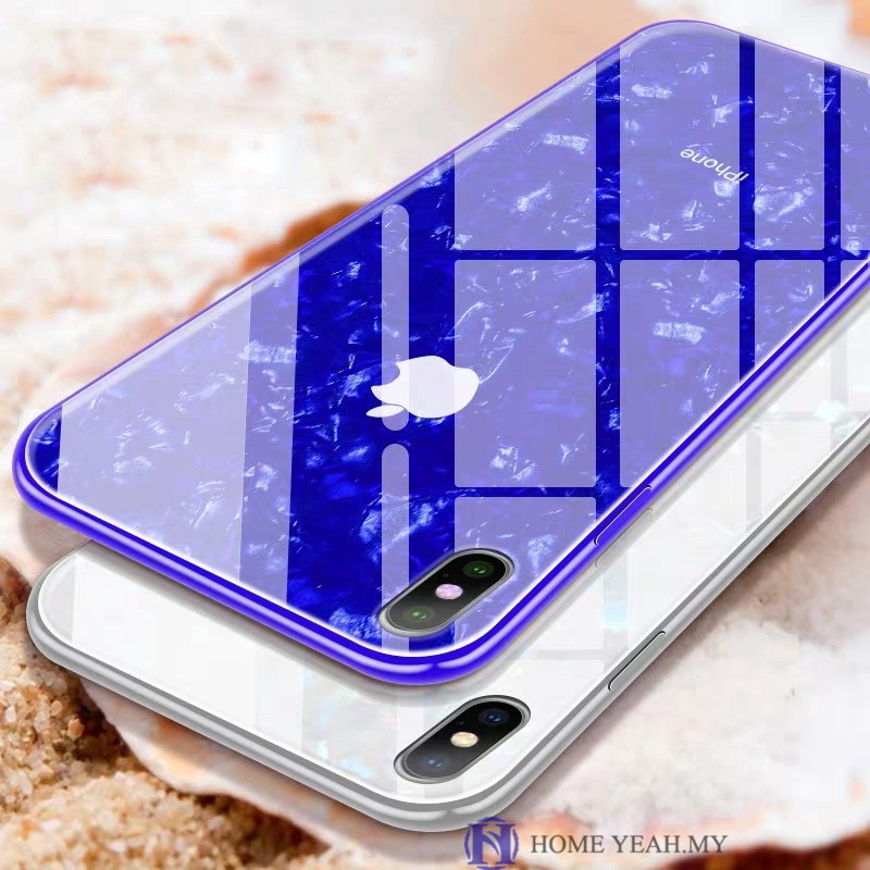 Ốp điện thoại kính cường lực họa tiết đá hoa cương cho iPhone 11 Pro Max X Xr 6 6s 7 8 plus XS MAX | BigBuy360 - bigbuy360.vn