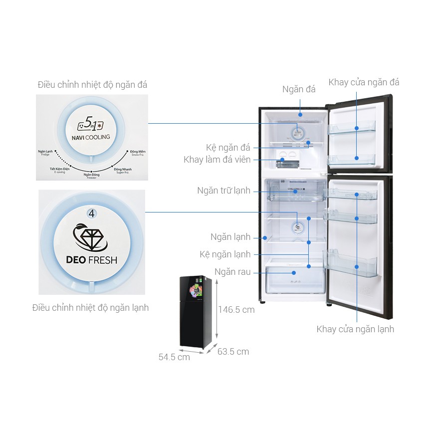 Tủ lạnh Aqua Inverter 235 lít AQR-IG248EN GB (SHOP CHỈ BÁN HÀNG TRONG TP HỒ CHÍ MINH)