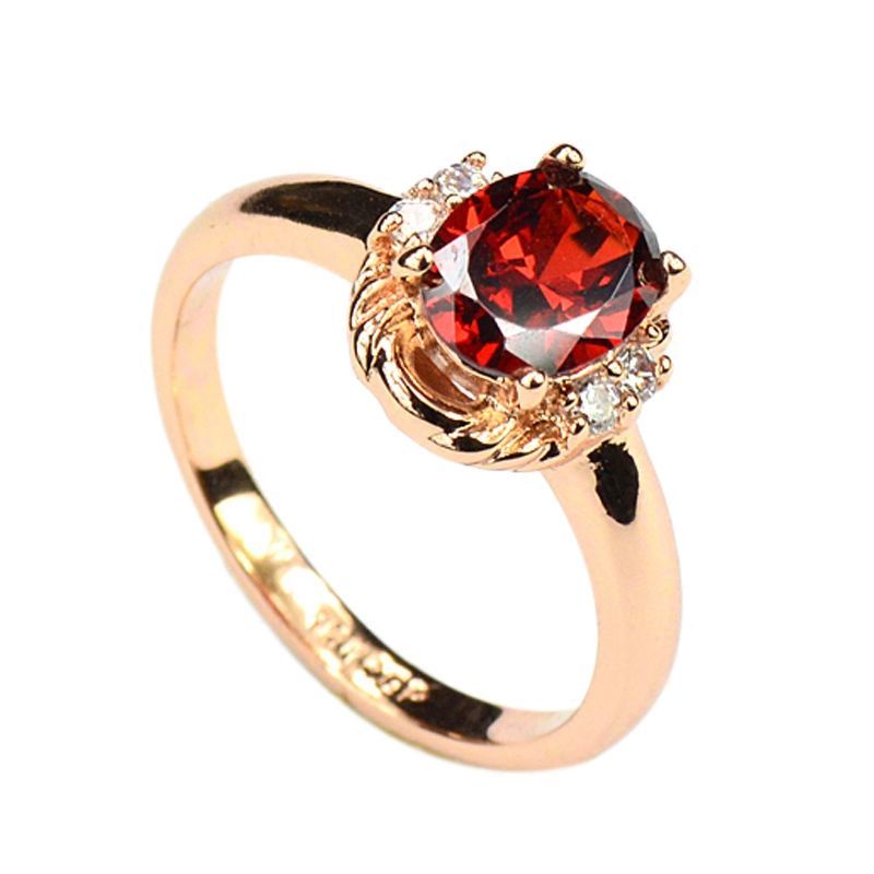 Nhẫn Mạ Bạc 18k Đính Đá Ruby Thời Trang Nhật Bản Dành Cho Nữ 39s H Ruby 925