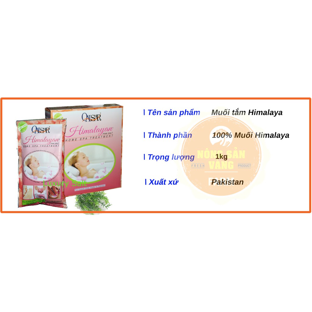 Muối Tắm Himalaya Nhập Khẩu từ Paskitan 1kg, tẩy tế bào chết, dưỡng mềm mịn da