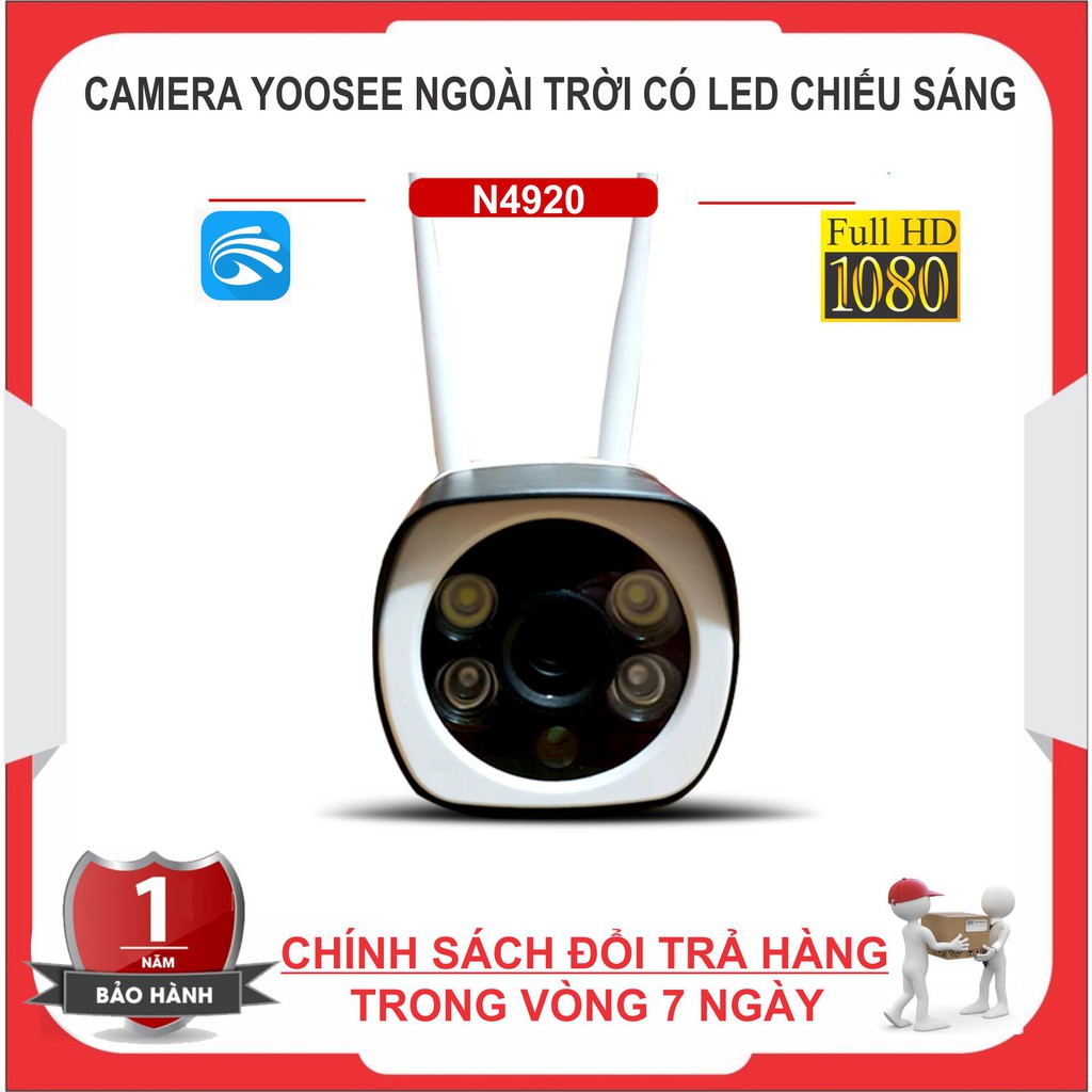 Camera Giám Sát Ngoài Trời FHD1080P N4920, Ban đêm có màu