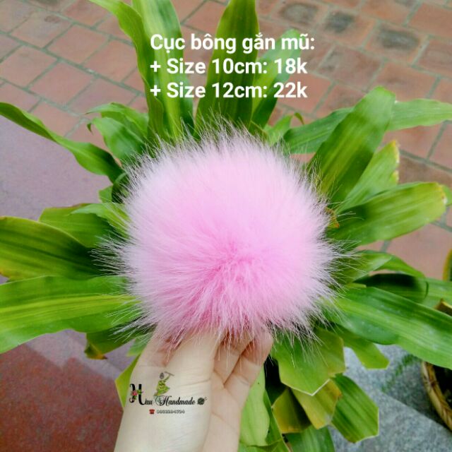 Set cục bông gắn mũ