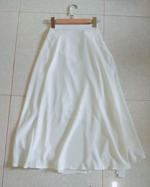 ORDER || Chân Váy Midi Dáng Dài Đen/Trắng MORAN (Váy có chun sau co dãn, khoá bên sườn ll Ảnh Thật | BigBuy360 - bigbuy360.vn