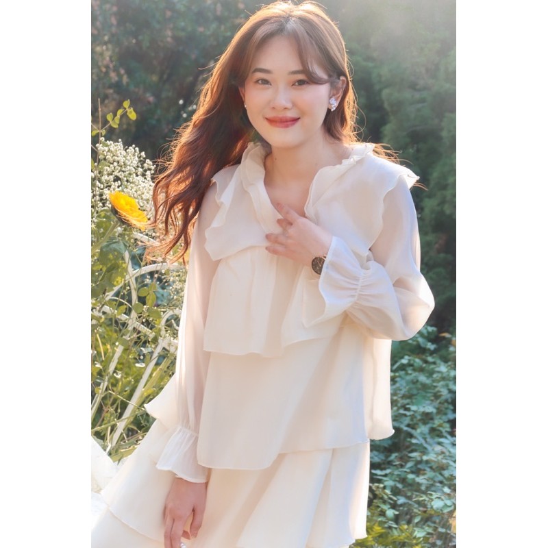 [Mã WAMT1505 giảm 10K đơn 0K] Cindy Dress - váy tơ xếp tầng | BigBuy360 - bigbuy360.vn