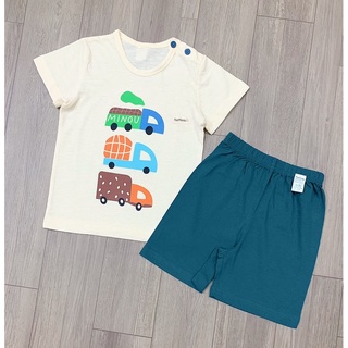 Bộ cotton giấy xuất Hàn bé trai