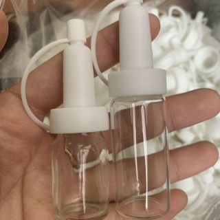 Lọ chiết thủy tinh 5ml, 10ml kèm nút