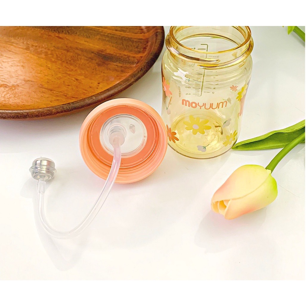 Ống tập hút bình sữa Moyuum phù hợp với bình cổ rộng