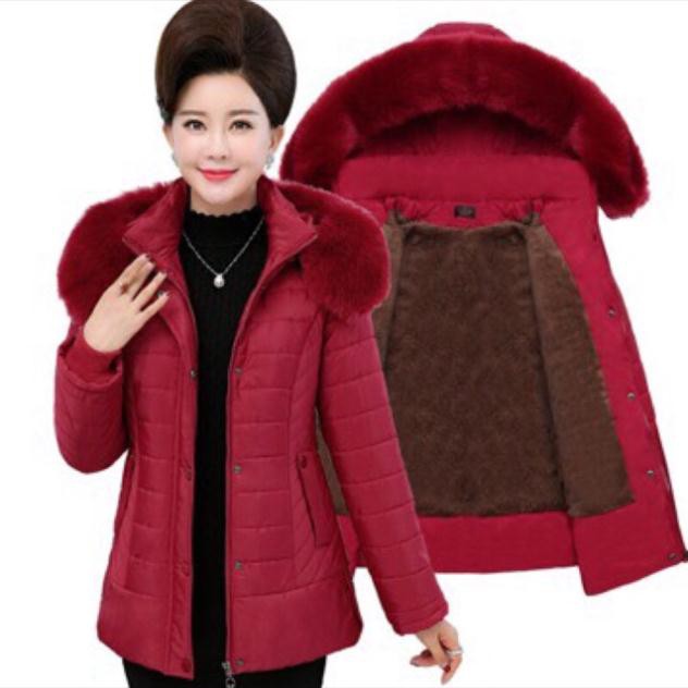 Áo phao mũ viền lông hàng Quảng Châu