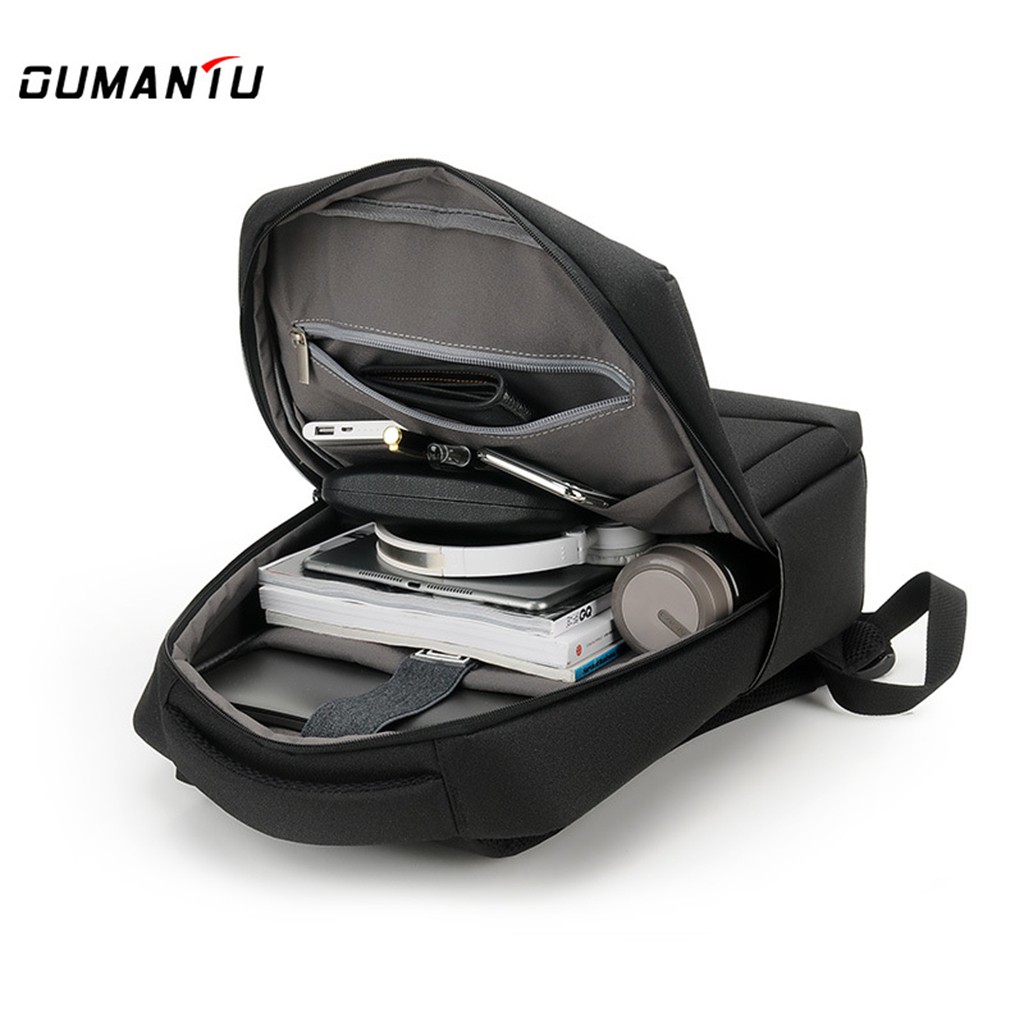 Balo đựng laptop 15,6 inch GUMANIU chống nước cao cấp có cổng kết nốt USB tiện ích-9003