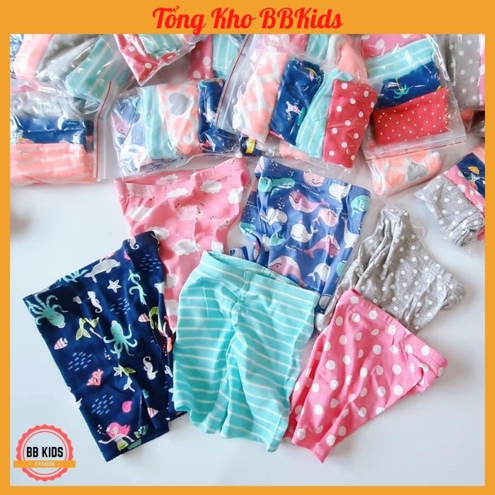 Set 4 Quần Đùi Carters Dư Xịn Bé Gái