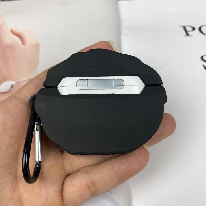 Vỏ đựng ốp CASE AIRPODS 1/2/3/Pro bảo vệ tai nghe không dây Airpods 1/2/3/Pro Hoạt Hình Black Totoro - Mã TZAP393