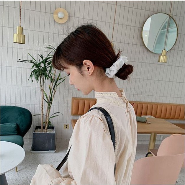 Dây Buộc Tóc Scrunchies, Dây Cột Tóc Nhiều Kiểu Xinh Xắn Vintage Dành Cho Nữ