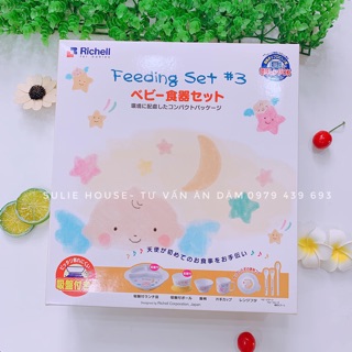 Bộ ăn dặm LO 9 món Richell nhật bản