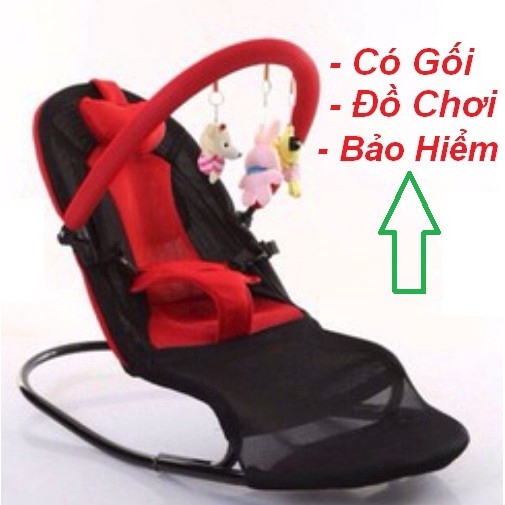 Ghế Bập Bênh Cao Cấp Kèm Gối Đầu, Đồ Chơi Cho Bé - CAO CẤP