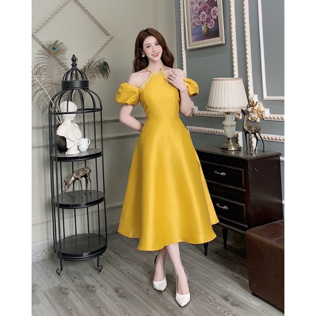 Váy tacta cổ yếm 5 màu xinh xỉu