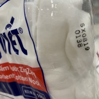 Bông gòn Bạch Tuyết Zigzag 100g