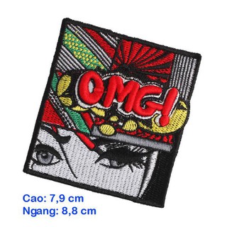 Sticker vải, patch ủi OMG siêu đẹp