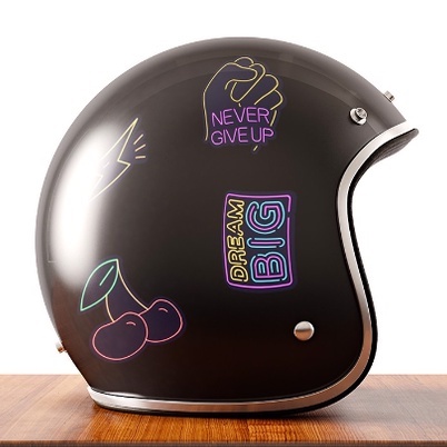 Bộ Sticker dán cao cấp dùng dán xe, dán mũ bảo hiểm nhiêu hình độc đáo đẹp