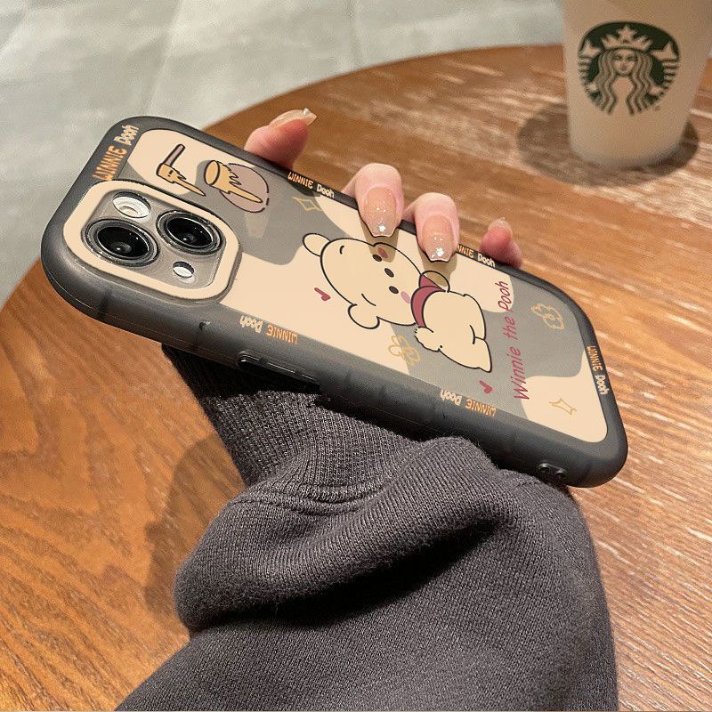 Ốp Điện Thoại Silicon Trong Suốt Hình winnie the pooh Cho iphone 14 pro max 13 pro 12 iphone 8 plus 7 xr