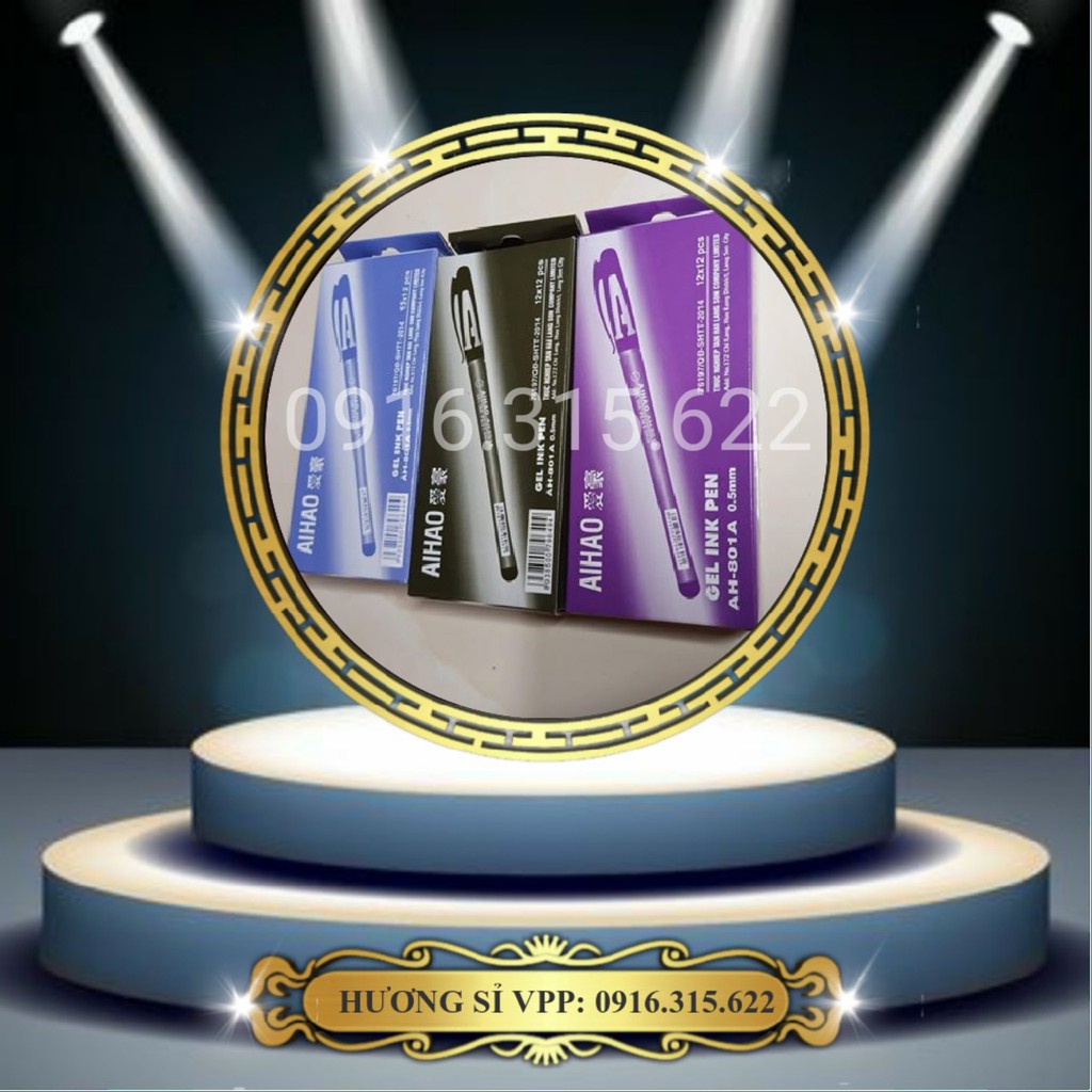 Hộp 12 chiếc bút chữ A Aihao