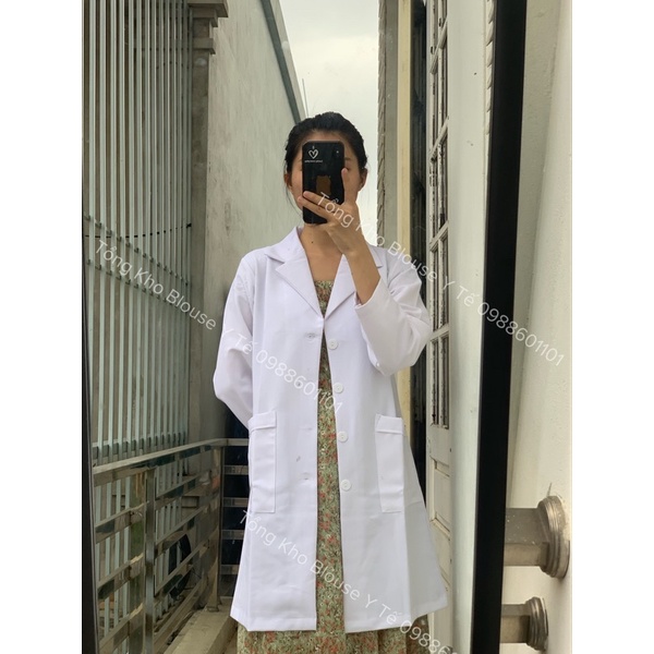 Áo choàng blouse trắng bác sĩ, blu bác sĩ nam, nữ | BigBuy360 - bigbuy360.vn