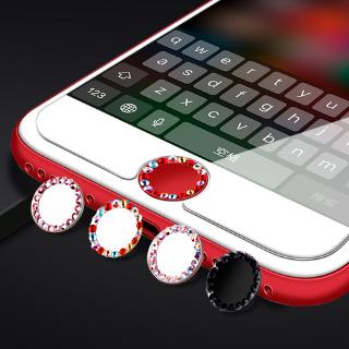 Touch ID Home Button Sticker For iPhone 5 5s 6 6s 7 8 Plus Crystal Rhinestone iPad Fingerprint Identification