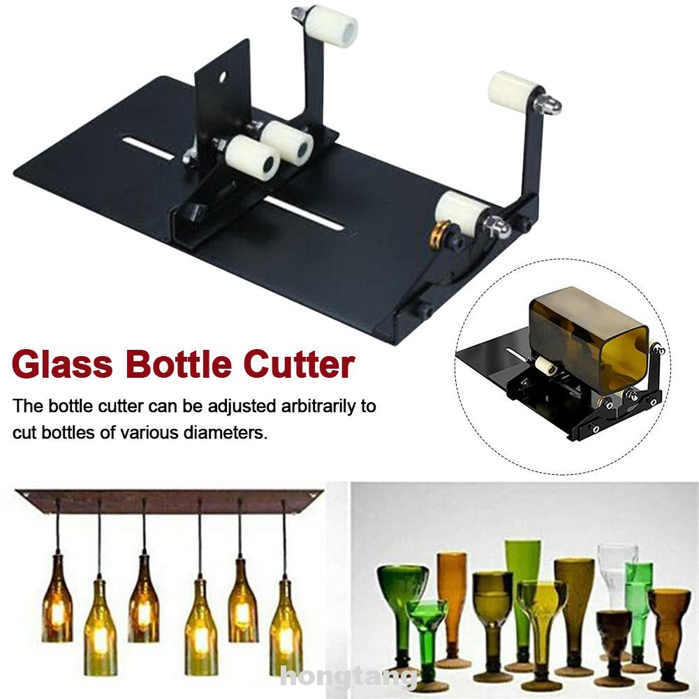 Eco-friendly Professional Adjustable Safety Accessories Non Slip DIY Tool For Square 5 Rollers Glass Bottle Cutter Kit