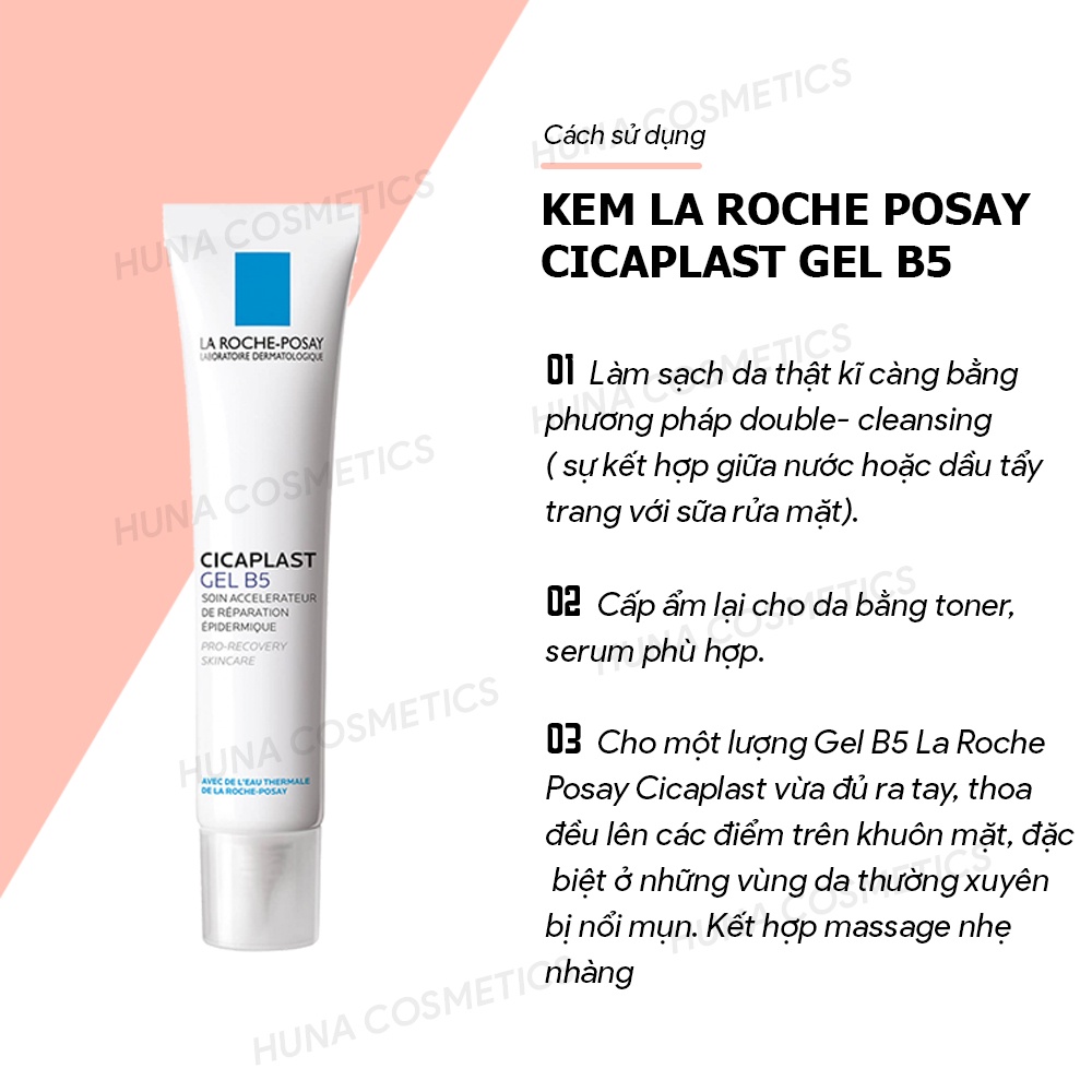 (AUTH-PHÁP) Kem Dưỡng Ngừa Thâm Mụn Phục Hồi Da LA ROCHE POSAY CICAPLAST Gel B5 40ml