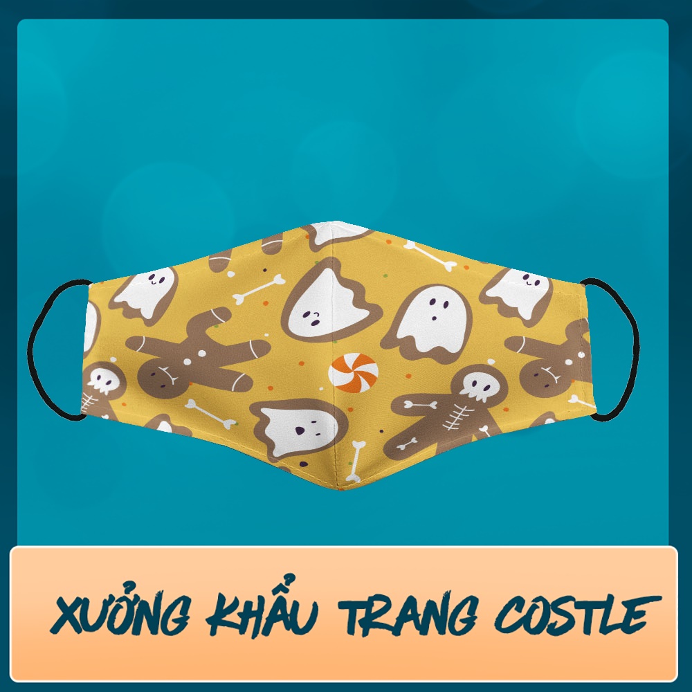 Khẩu Trang Bí ẩn Thương Hiệu COSTLE Vải Cotton 100%, Kháng Khuẩn, Có Thể Giặt Và Tái Sử Dụng Dành cho Nam Nữ