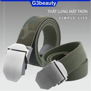 [Dây Lưng Giảm Giá Cực Sốc] Thắt lưng nam vải bố, dây nịt nam vải dù mặt khóa trơn, khóa chống gỉ cao cấp