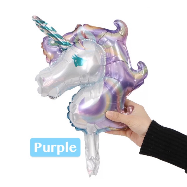 Bong bóng phôi nhôi hình kỳ lân 52x32cm thiết kế nhiều màu sắc độc đáo