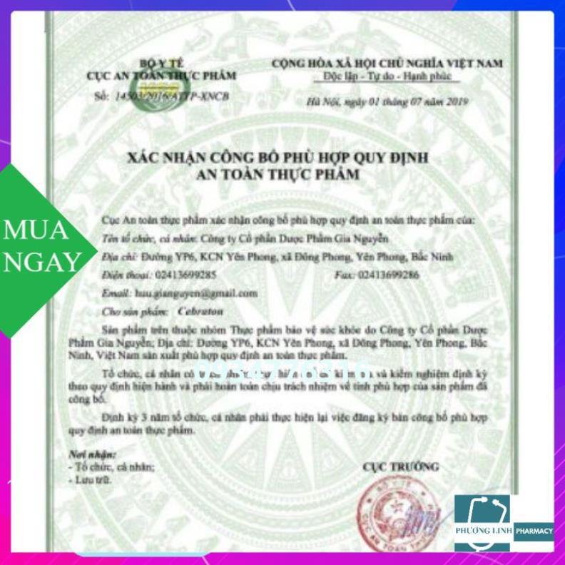 Hoạt huyết dưỡng não CEBRATON viên nang mềm Traphaco (Hộp 50 viên)