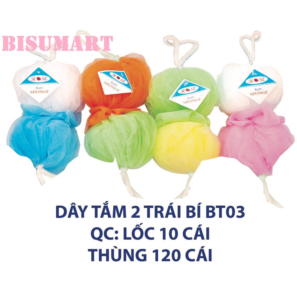 Bông Tắm 2 Qủa cao cấp siêu mềm ROSE