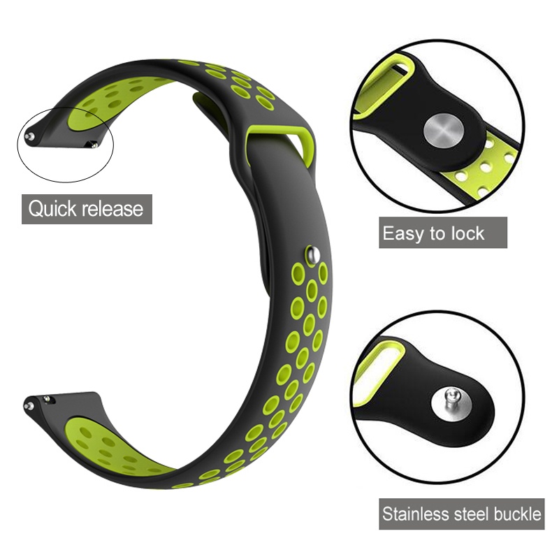 Dây Đeo Thay Thế Chất Liệu Silicon Màu Trơn Cho Xiaomi Huami Amazfit Verge 3 / Amazfit Verge Lite