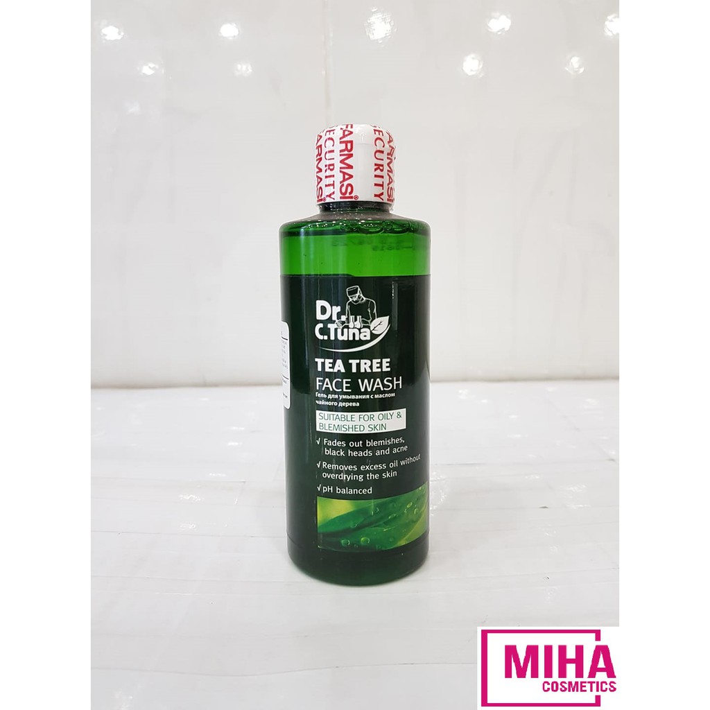 Gel Rửa Mặt Hỗ Trợ Giảm Mụn DR. C. TUNA TEA TREE 225ml Thổ Nhĩ Kỳ