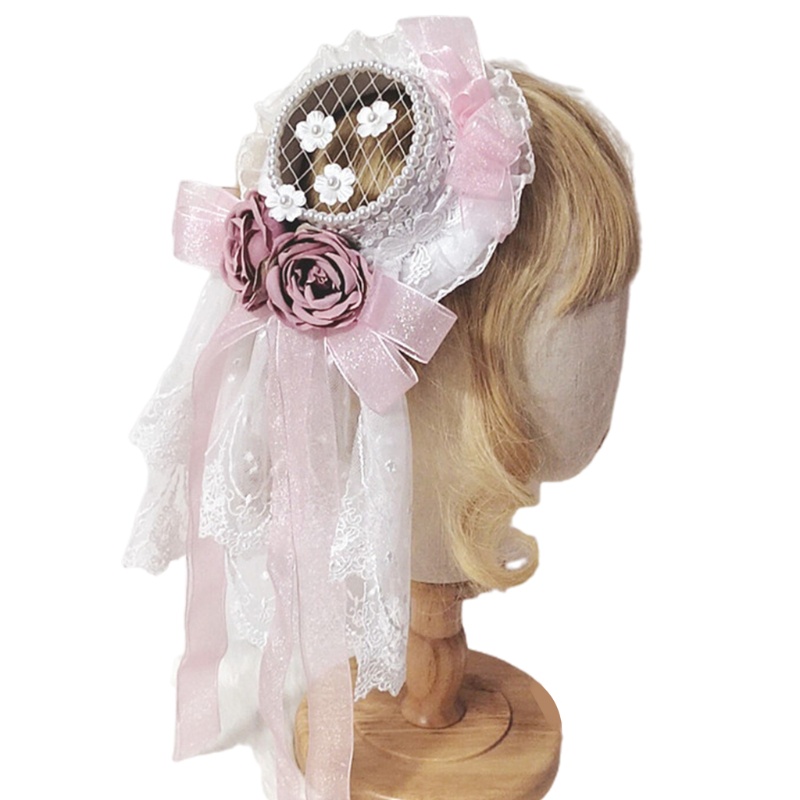 Mũ Bonnet Phong Cách Hoàng Gia Lolita Thanh Lịch Cho Nữ