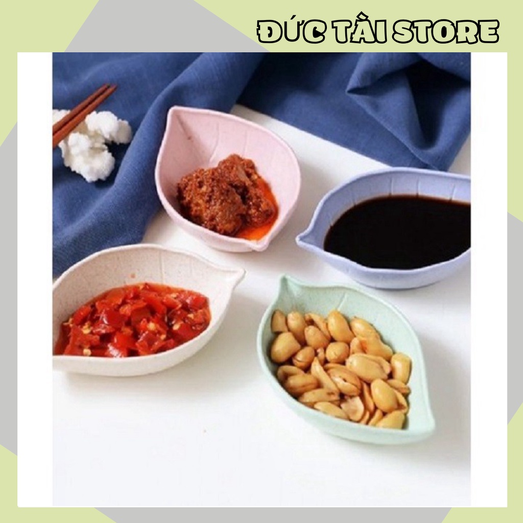 Combo 2 ĐĨA ĐỰNG GIA VỊ BẰNG LÚA MẠCH NHIỀU MÀU-1452 Đức Tài