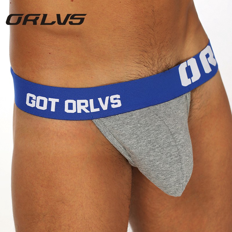 ORLVS gay men underwear sexy jockstrap thongs g-strings cotton string homme men's underwear sexy lingerie ass Freedom or149