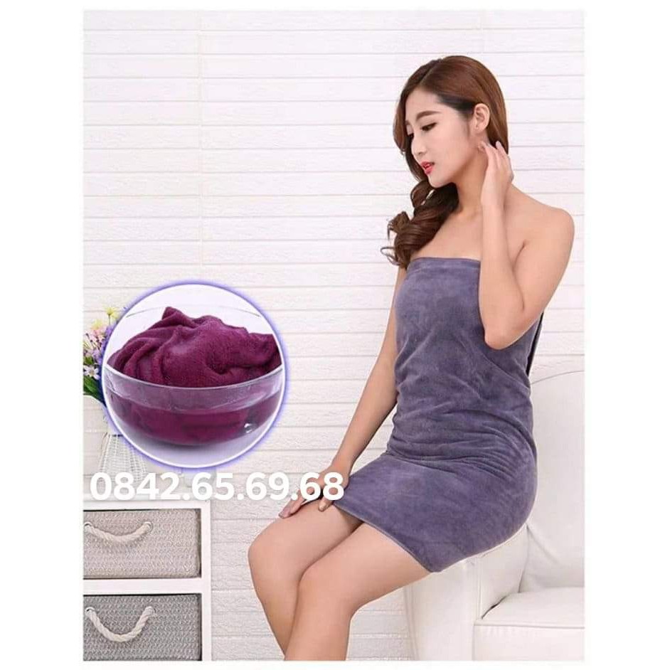 Khăn tắm cao cấp 70x140cm, khăn body quấn người spa massage - sợi microfiber siêu mịn