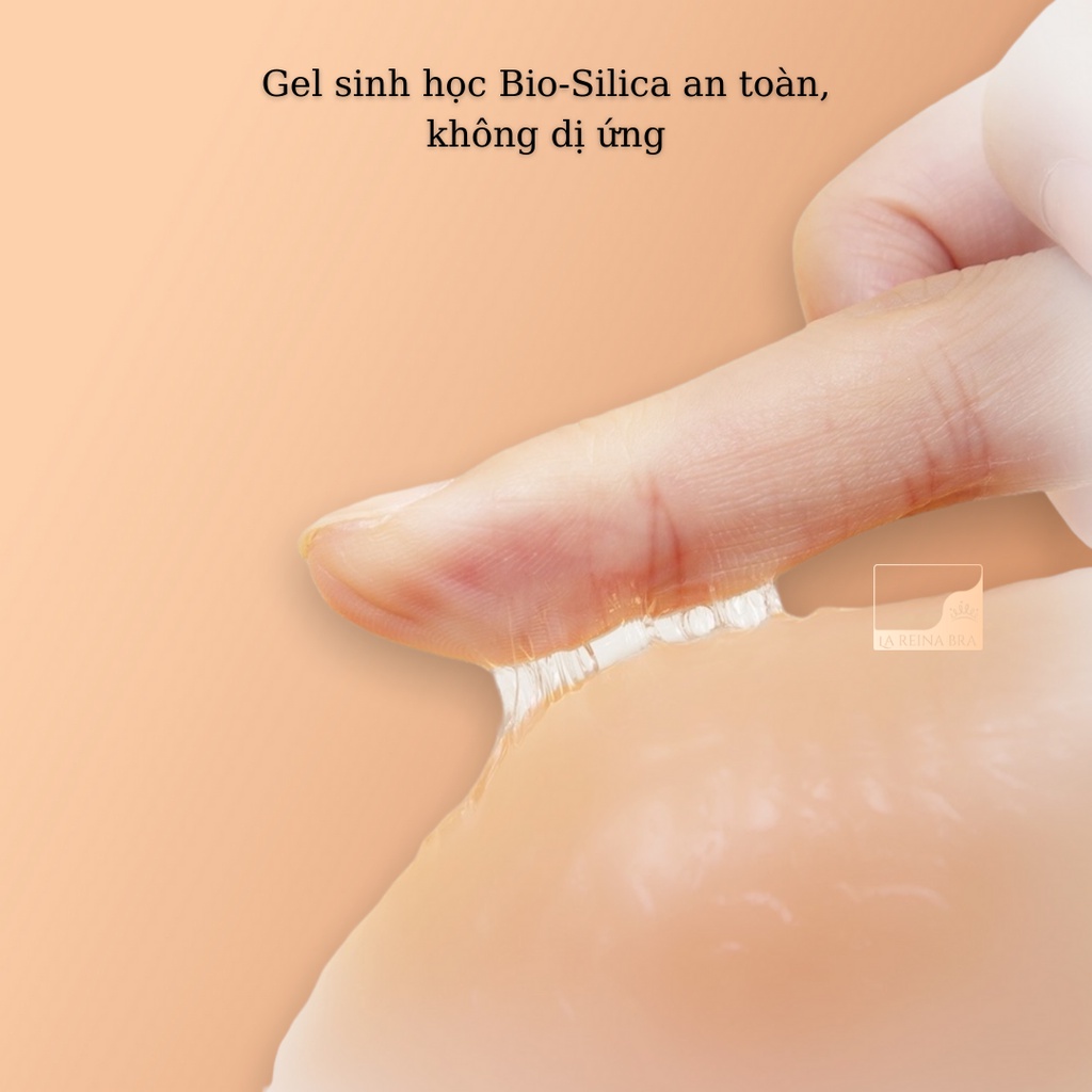 MIẾNG DÁN nhũ hoa LA REINA BRA - LRDN003 bằng silicon siêu mềm siêu dính chặt - Hộp 5 đôi